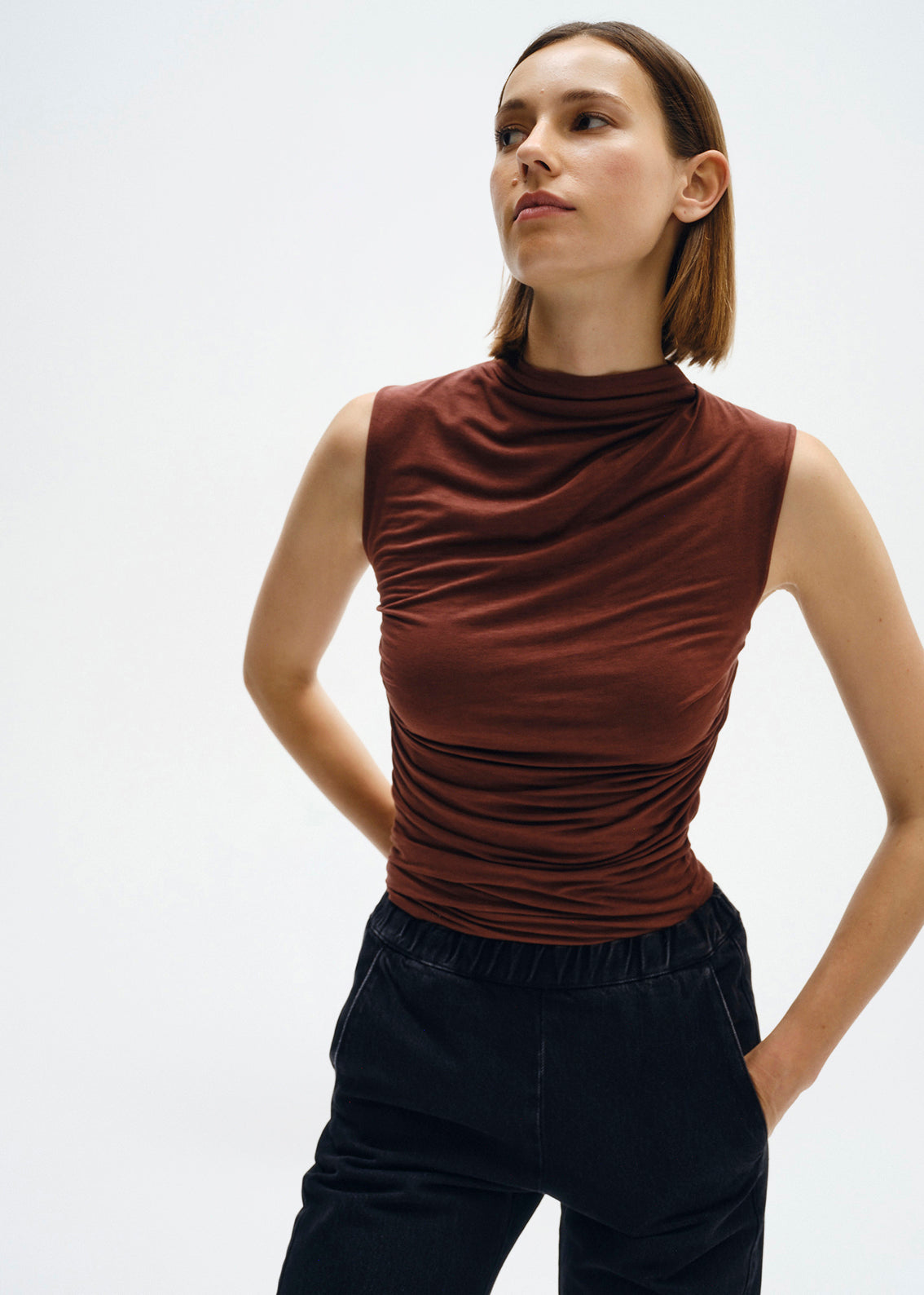 Sleeveless Twist Top | Nutshell