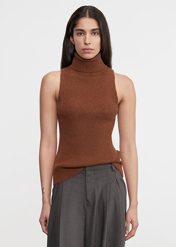 Cashmere Sleeveless Sweater | Hazel