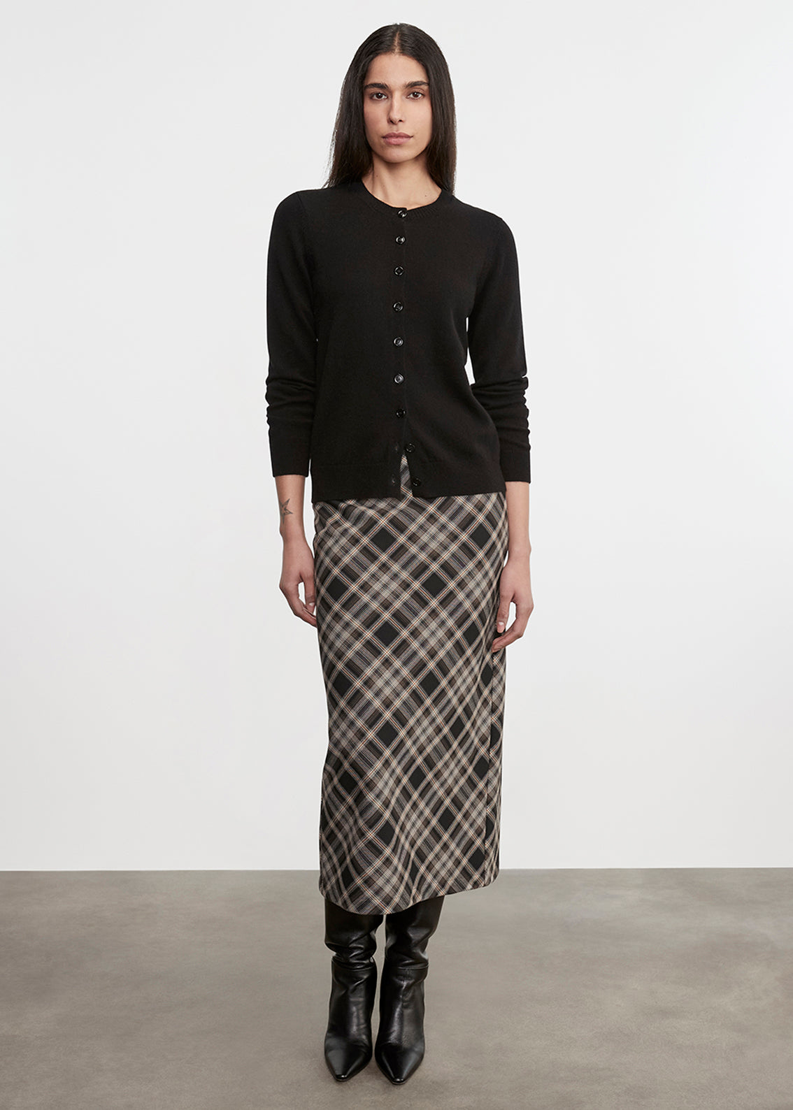 Easy Plaid Bias Skirt | Plaid