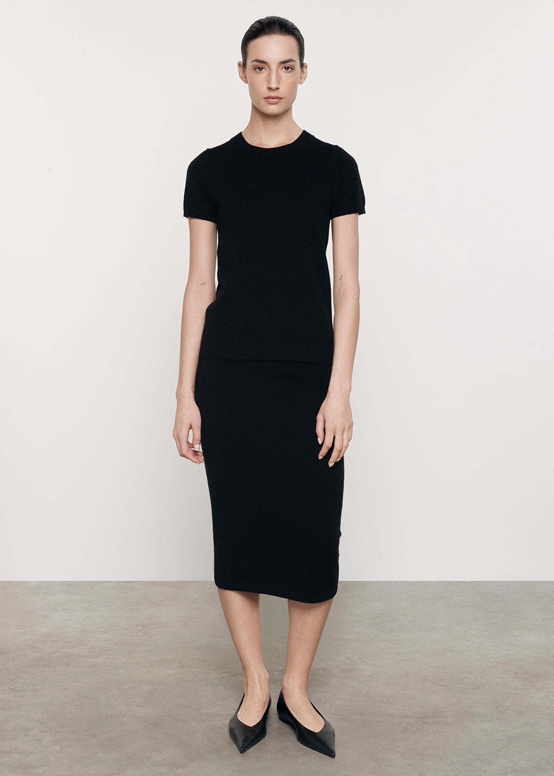 Cashmere Skirt | Black