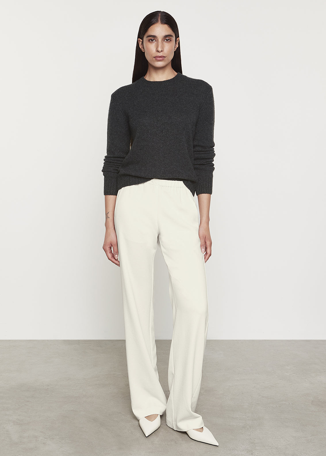 Stretch Crepe Everywhere Pant | Cream