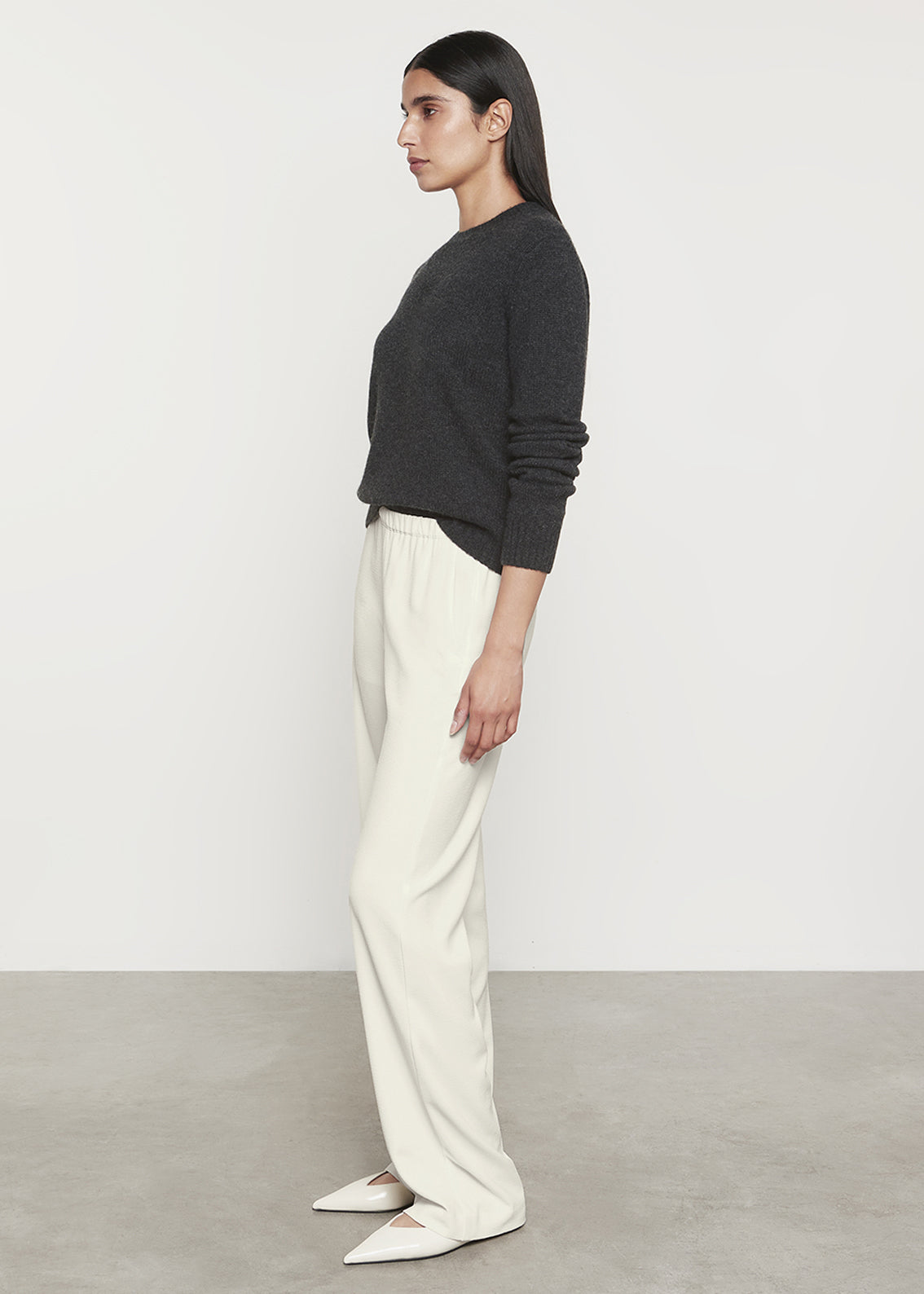 Stretch Crepe Everywhere Pant | Cream