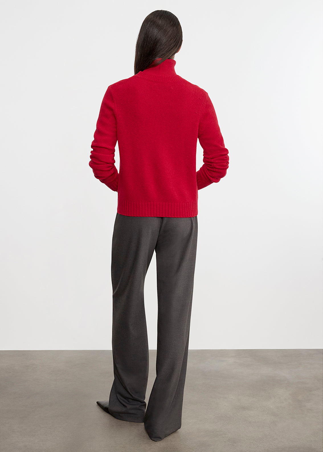Cashmere Easy L/S Crew | Classic Red