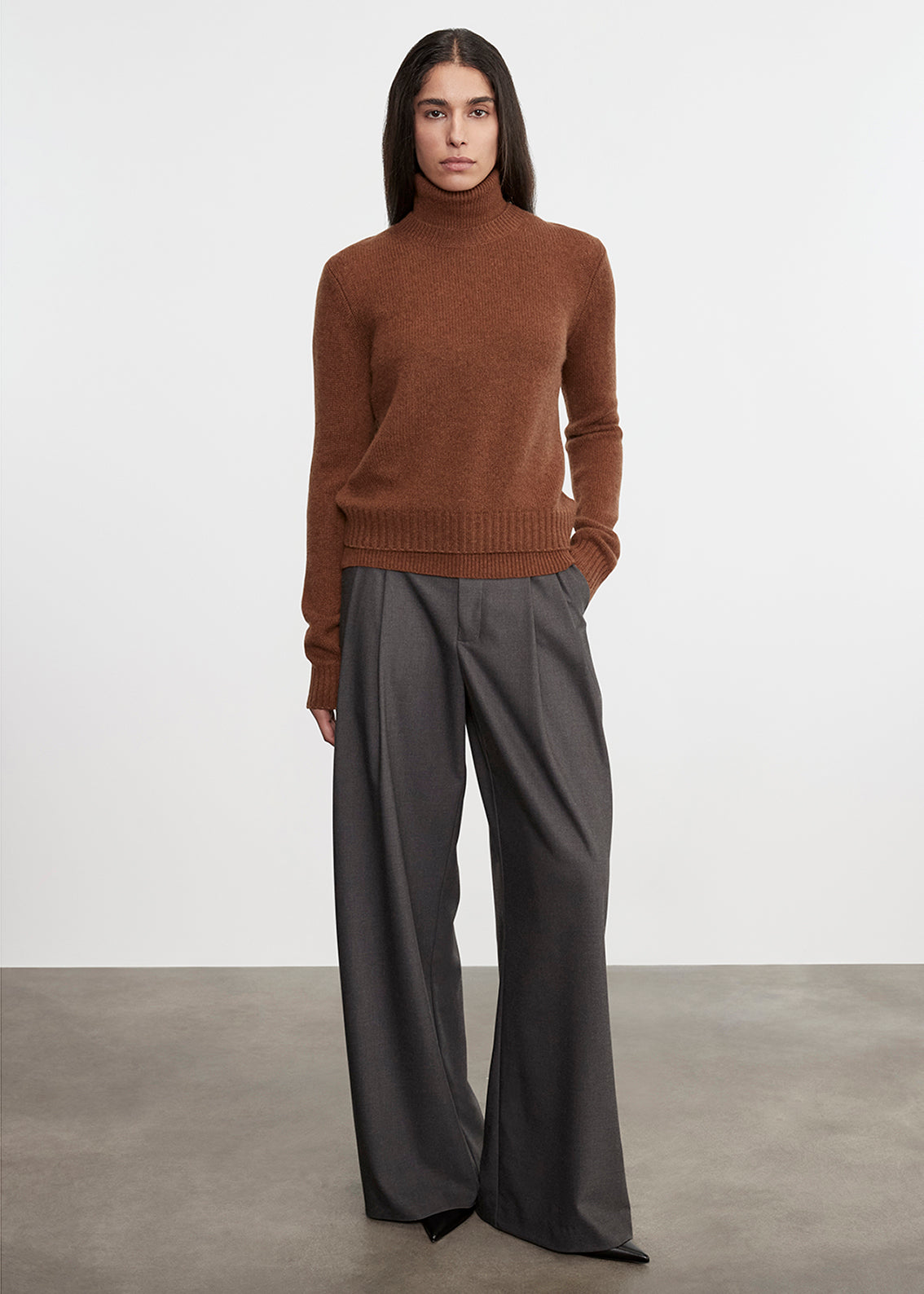 Cashmere Easy L/S Crew | Hazel