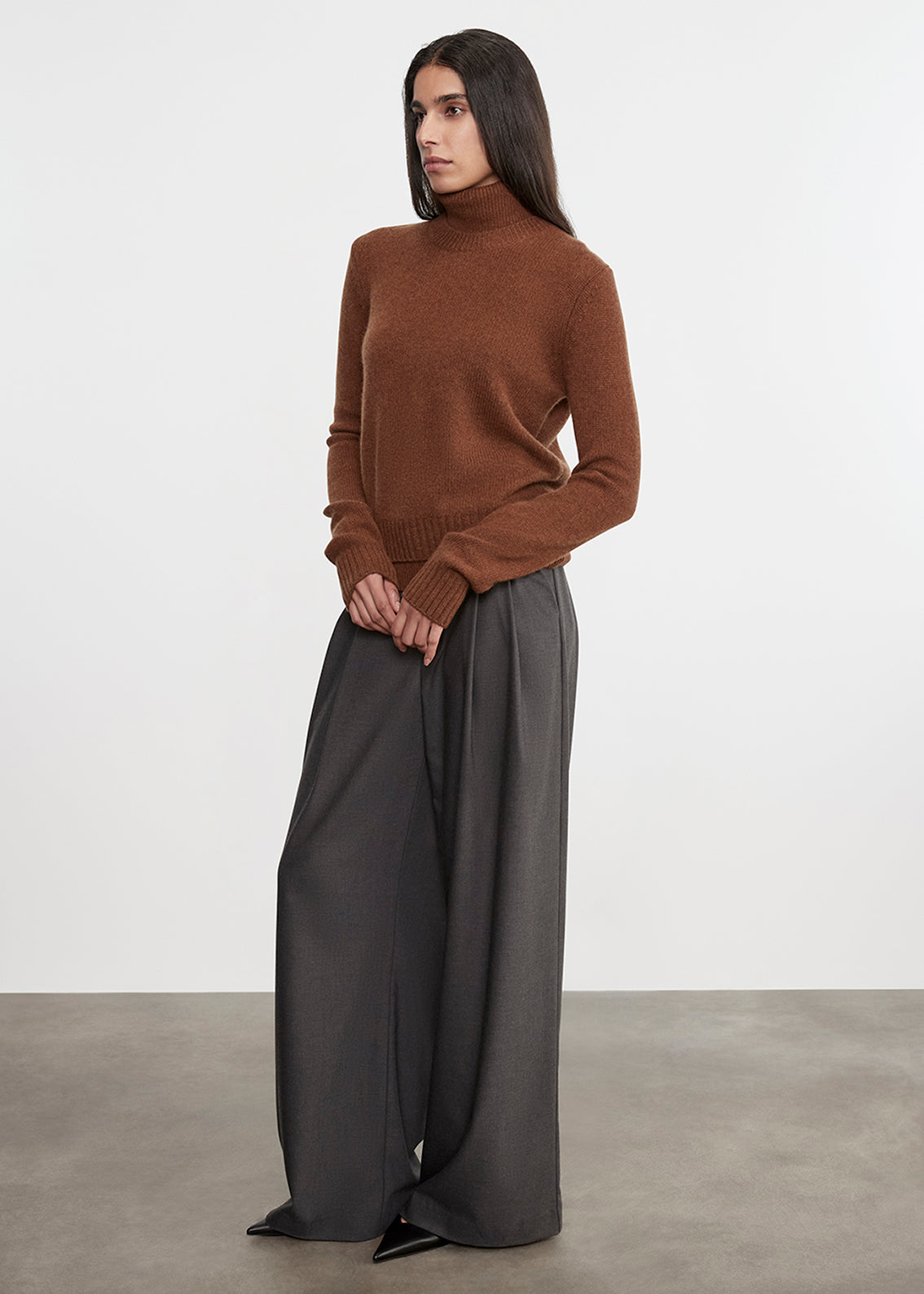 Cashmere Easy L/S Crew | Hazel