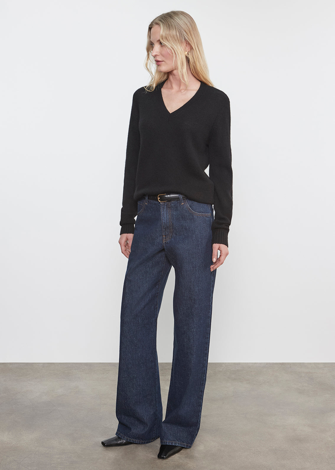 Cashmere V-Neck | Black