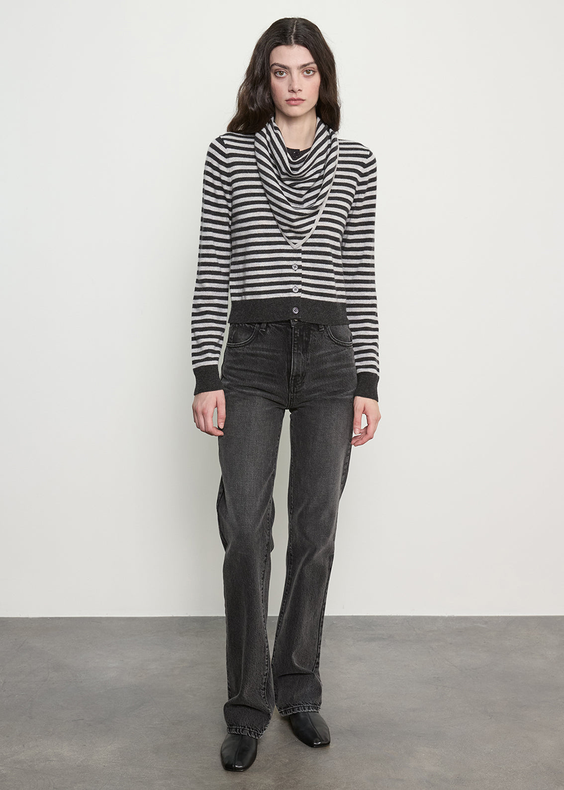 Striped Cashmere Bandana | Classic Stripe