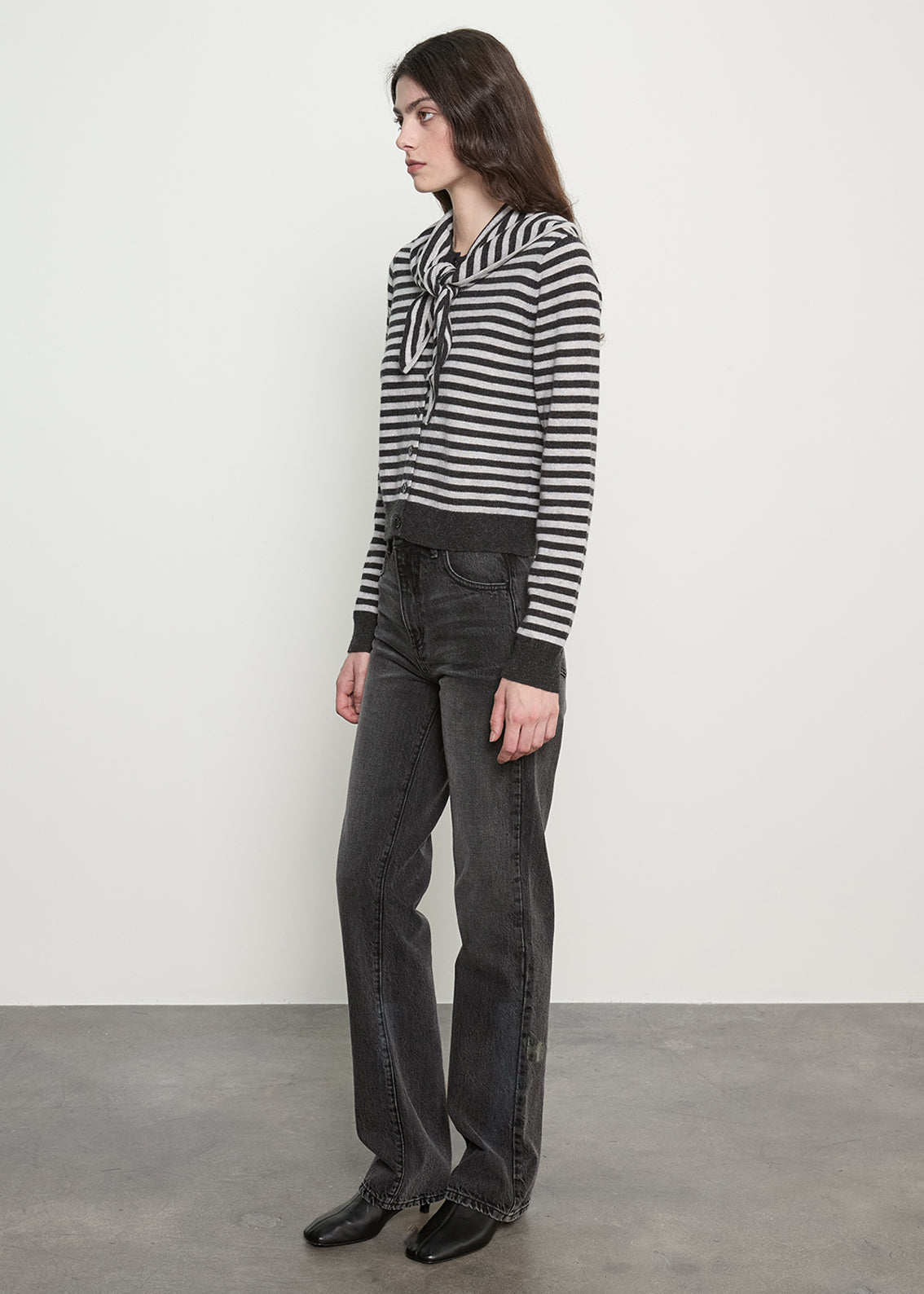 Striped Cashmere Bandana | Classic Stripe