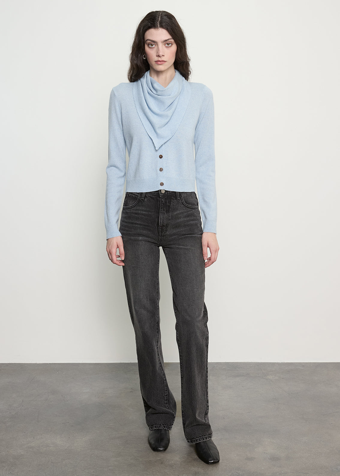 Cashmere Bandana | Pale Blue