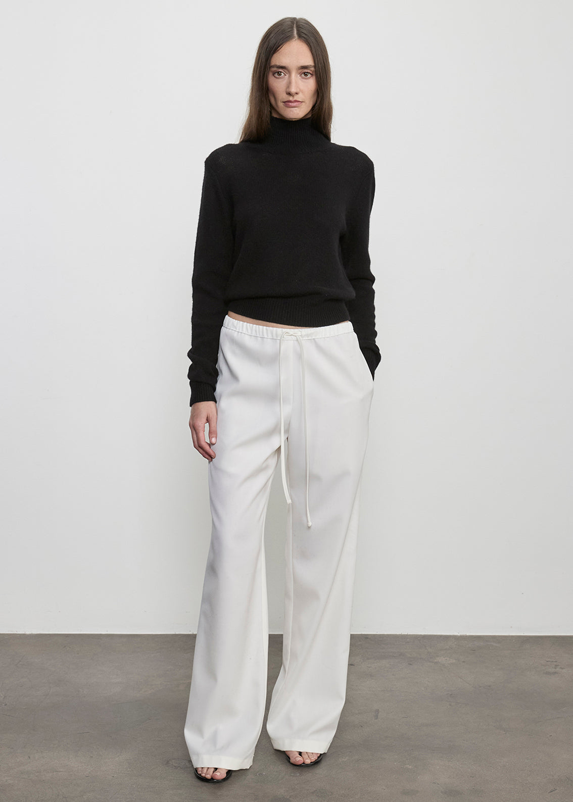 The Wide Leg in Gabardine | Off White