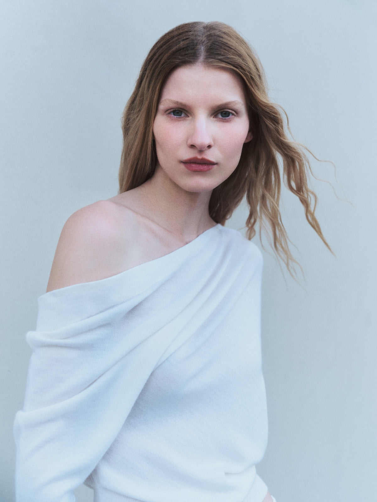 Tissue Cashmere Slouch Sweater | Chalk