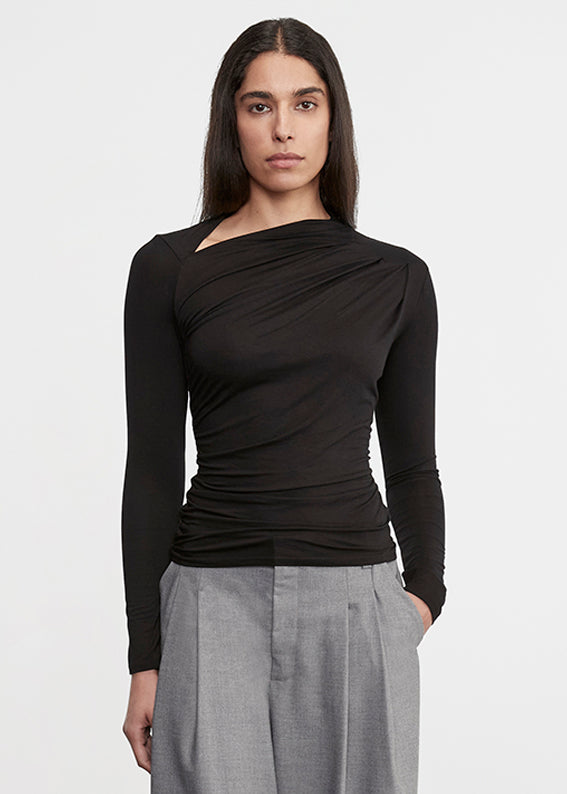 Fluid Jersey Slash Top | Black
