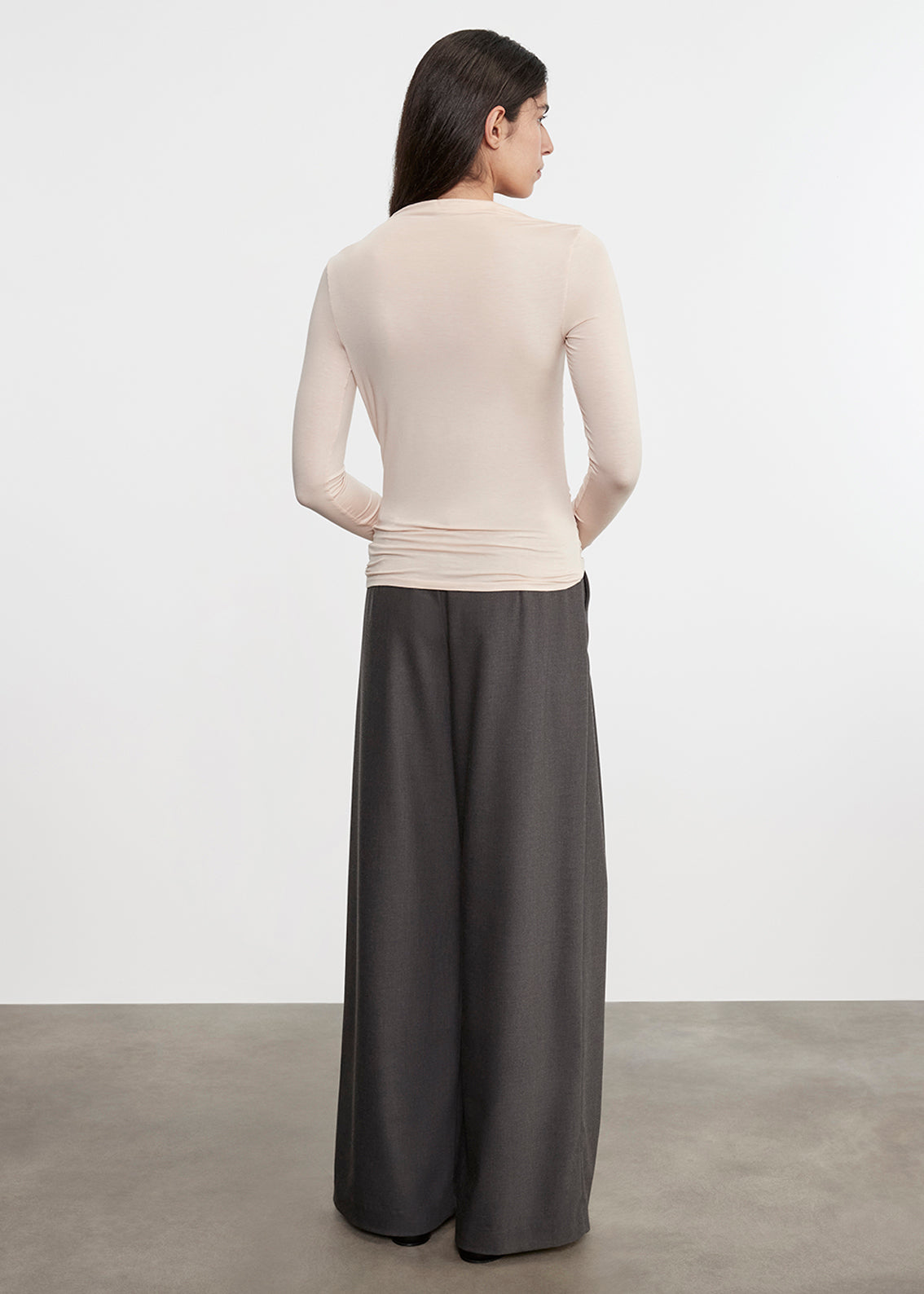 Fluid Jersey Slash Top | Creme