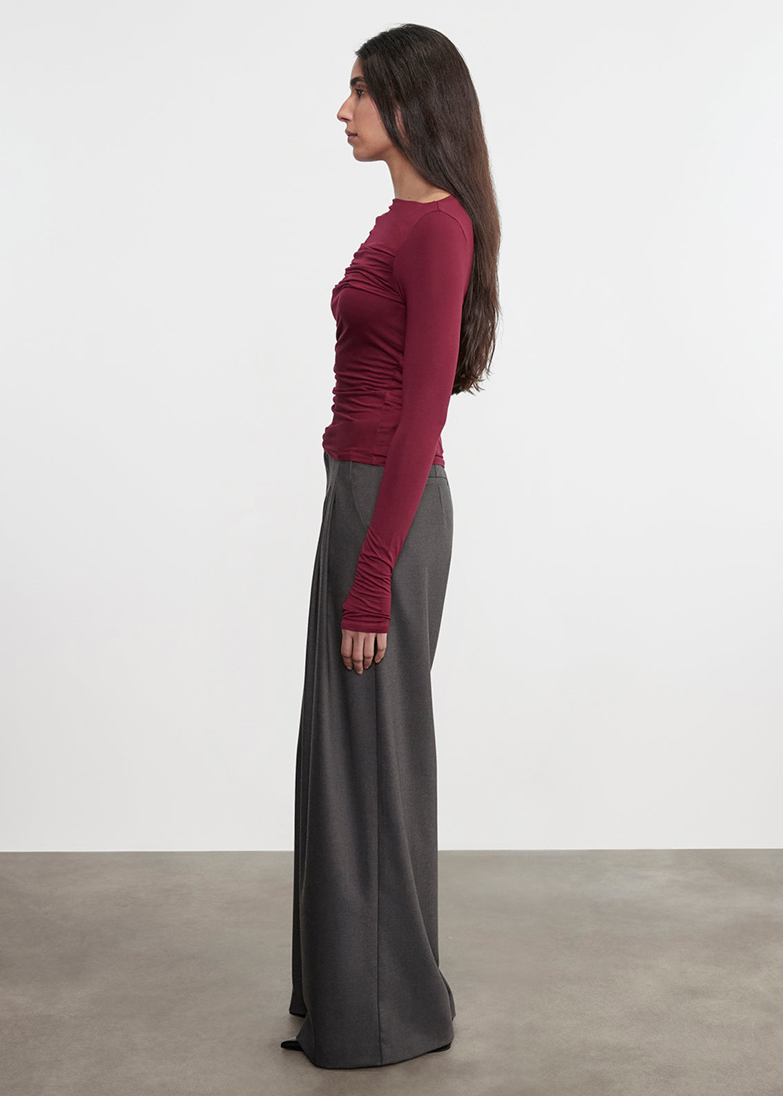 Fluid Jersey Draped Boatneck | Barolo
