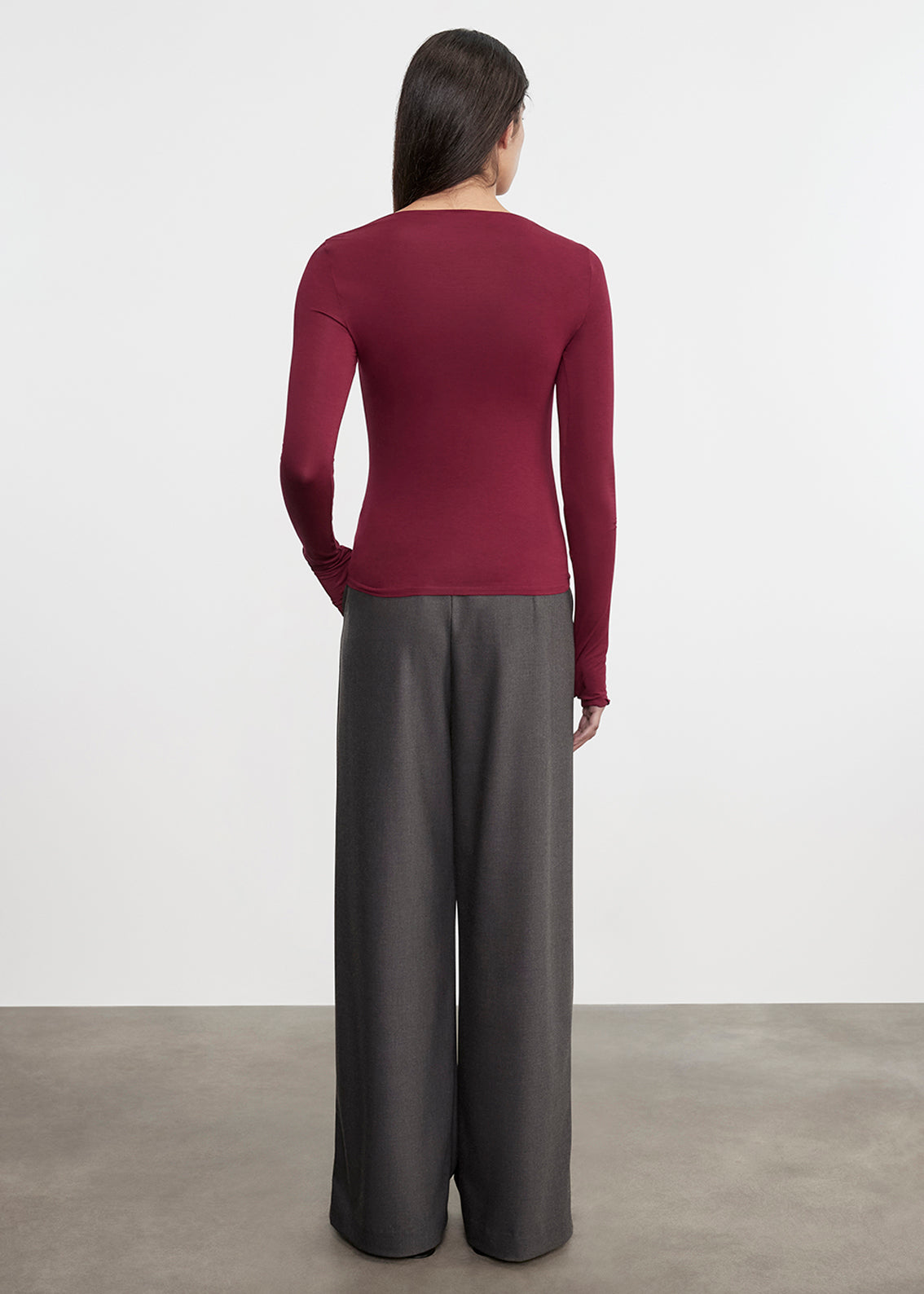 Fluid Jersey Draped Boatneck | Barolo