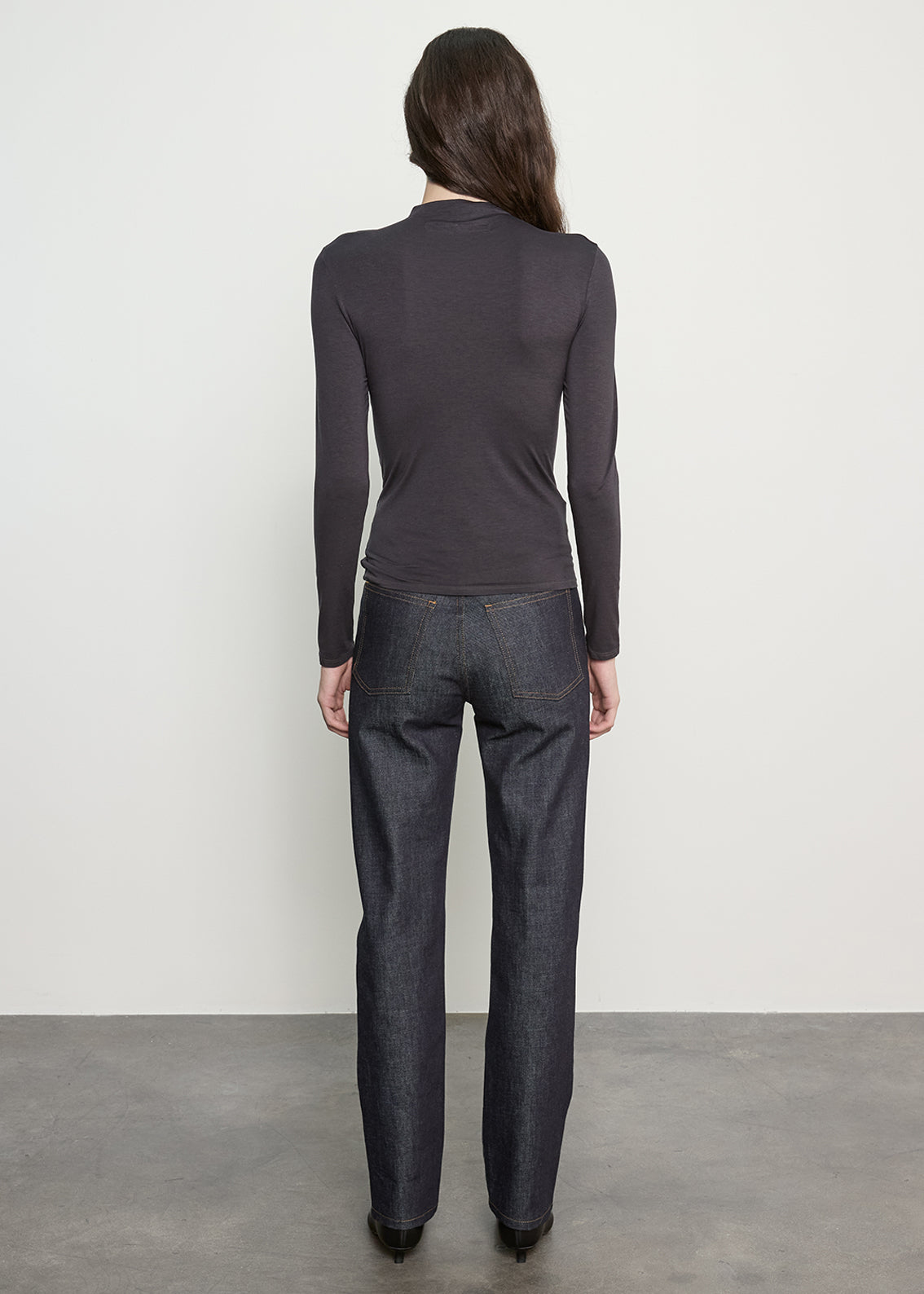 Fluid Jersey Twist Top | Phantom