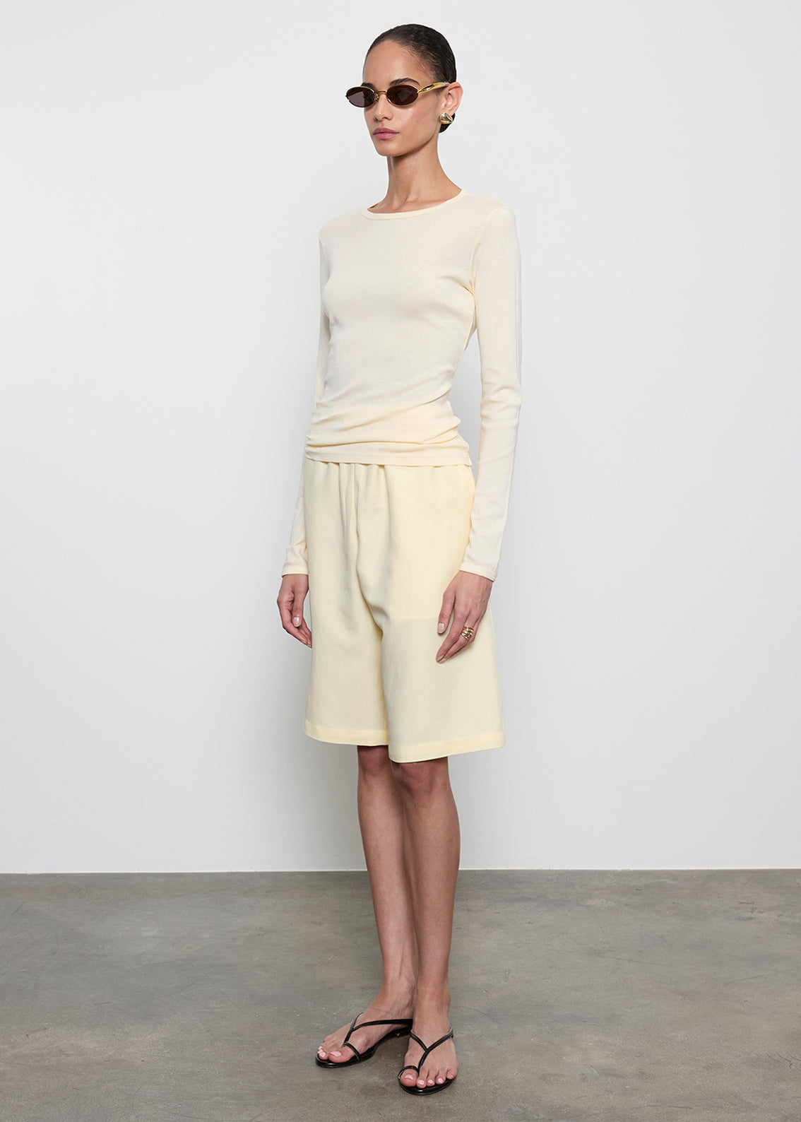 Fine Supima Cotton L/S Crew | Flan