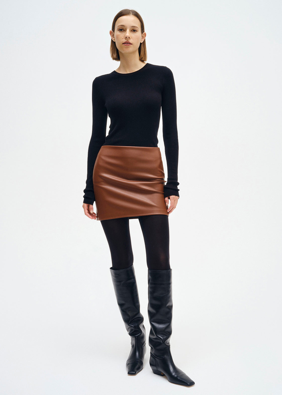 Leather Mini Skirt | Nutshell