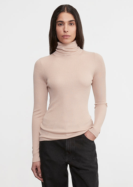 Silk Sweater Layering Turtleneck | Jute