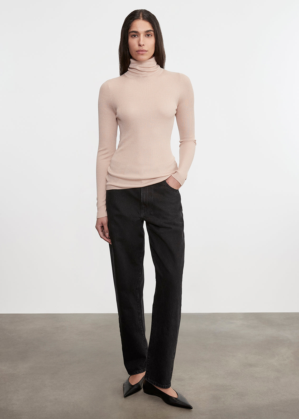 Silk Sweater Layering Turtleneck | Jute