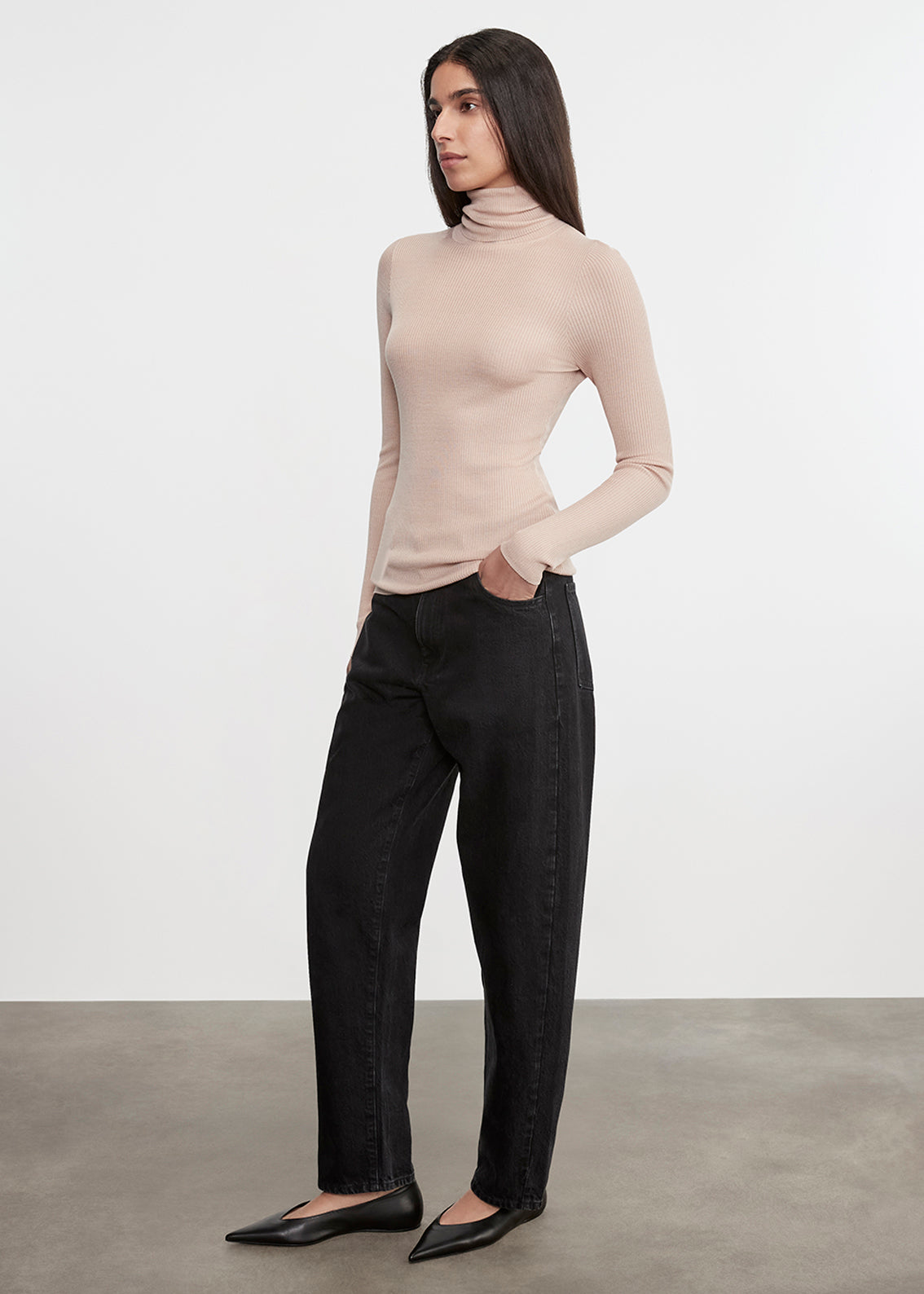 Silk Sweater Layering Turtleneck | Jute
