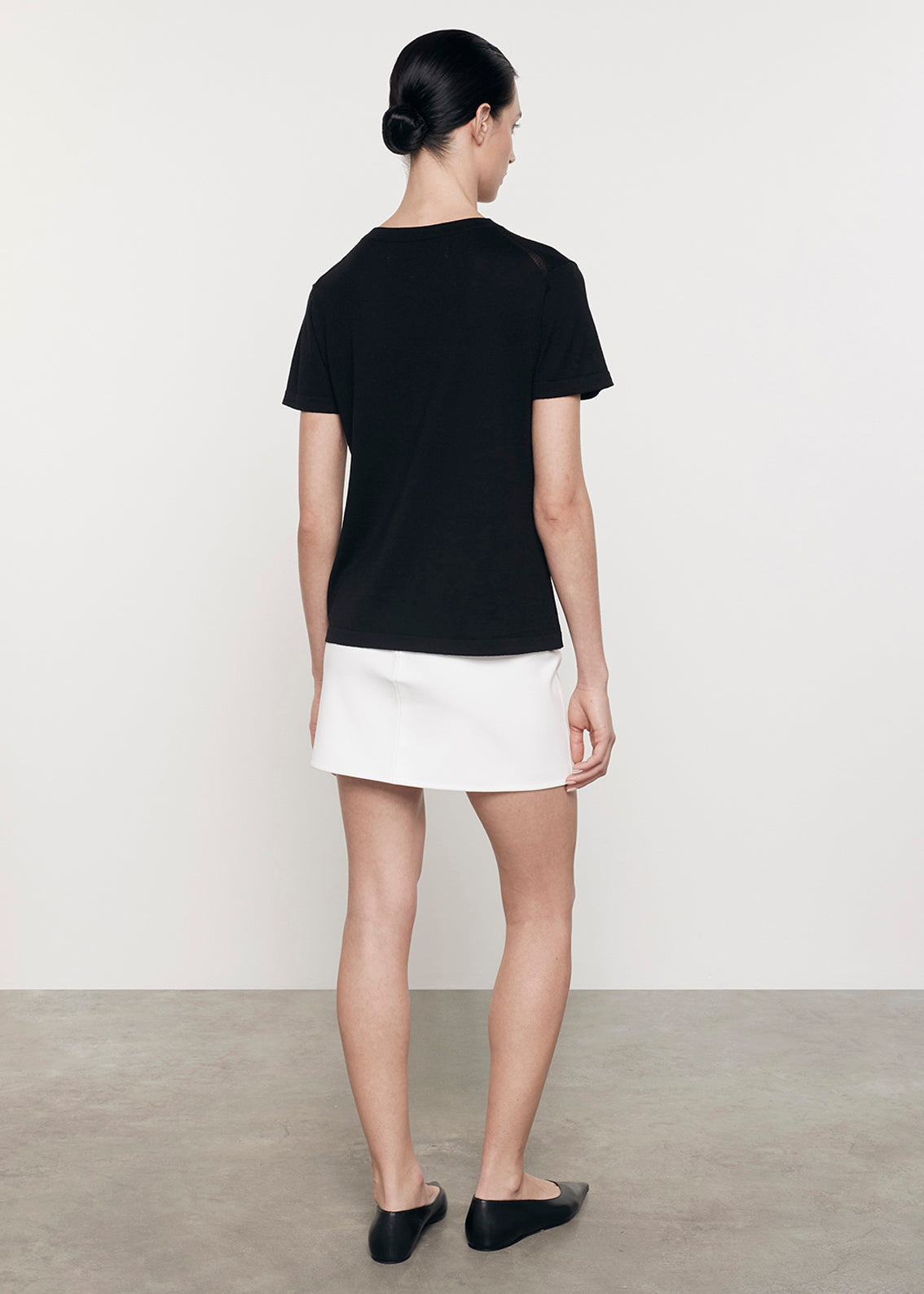 Silk Knit Perfect Tee | Black