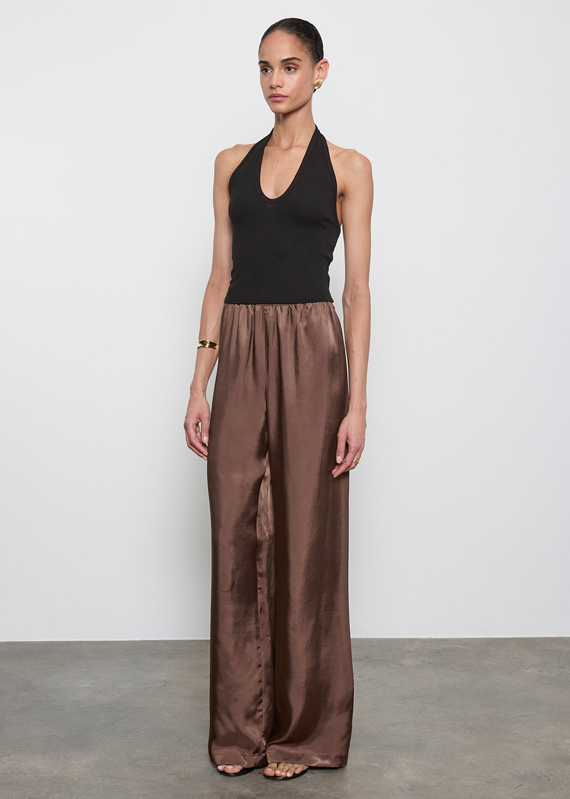 Fluid Twill Pant | Chocolate