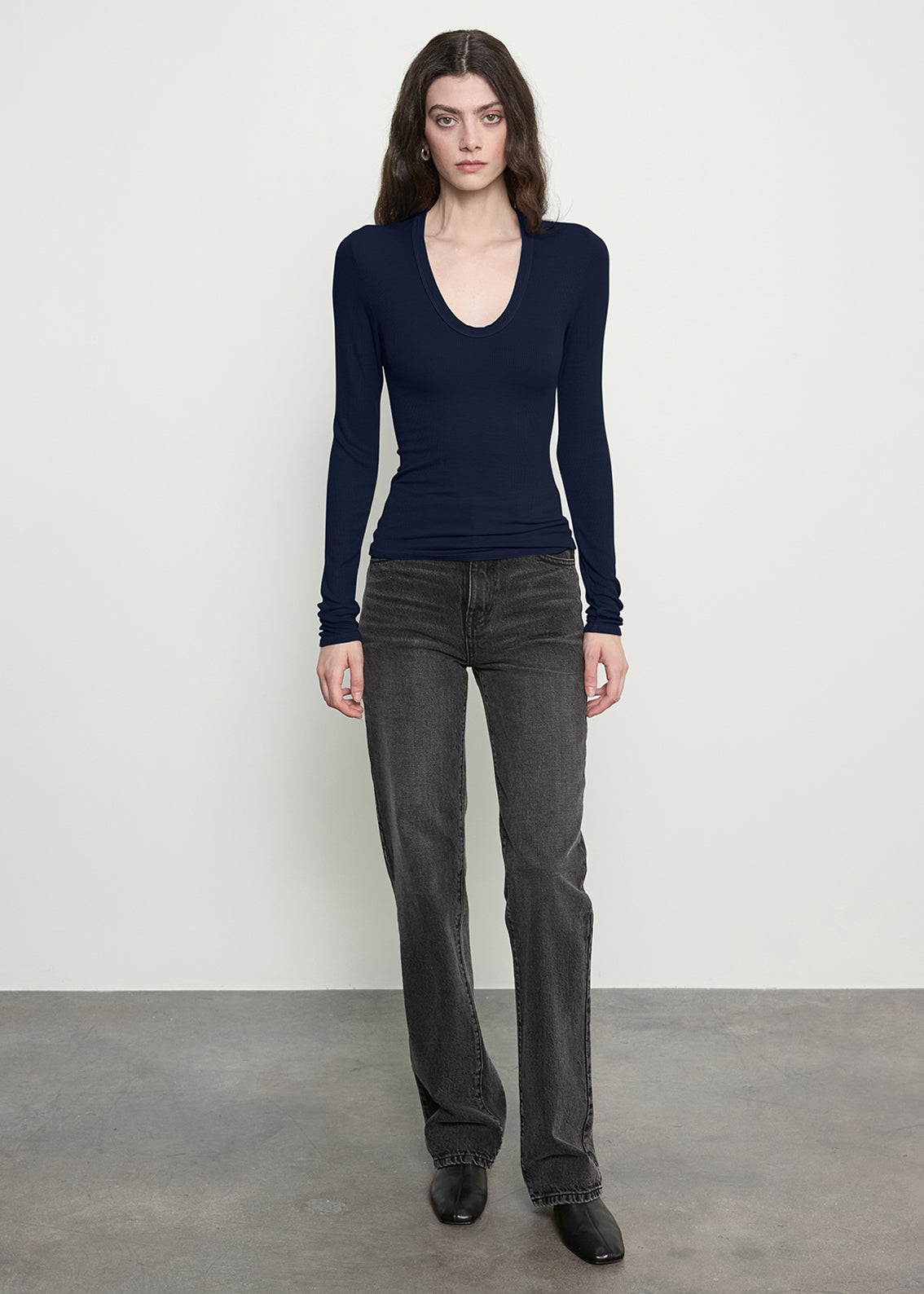Silk Rib Essential U | Indigo