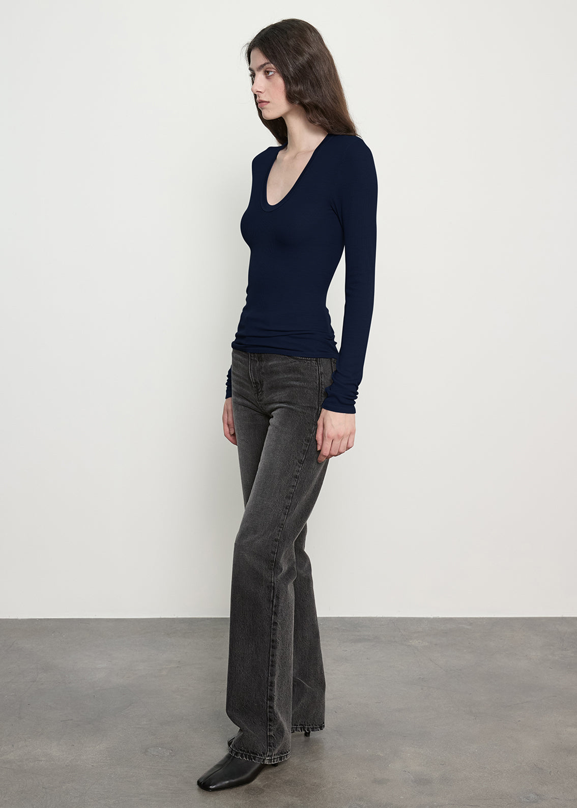Silk Rib Essential U | Indigo