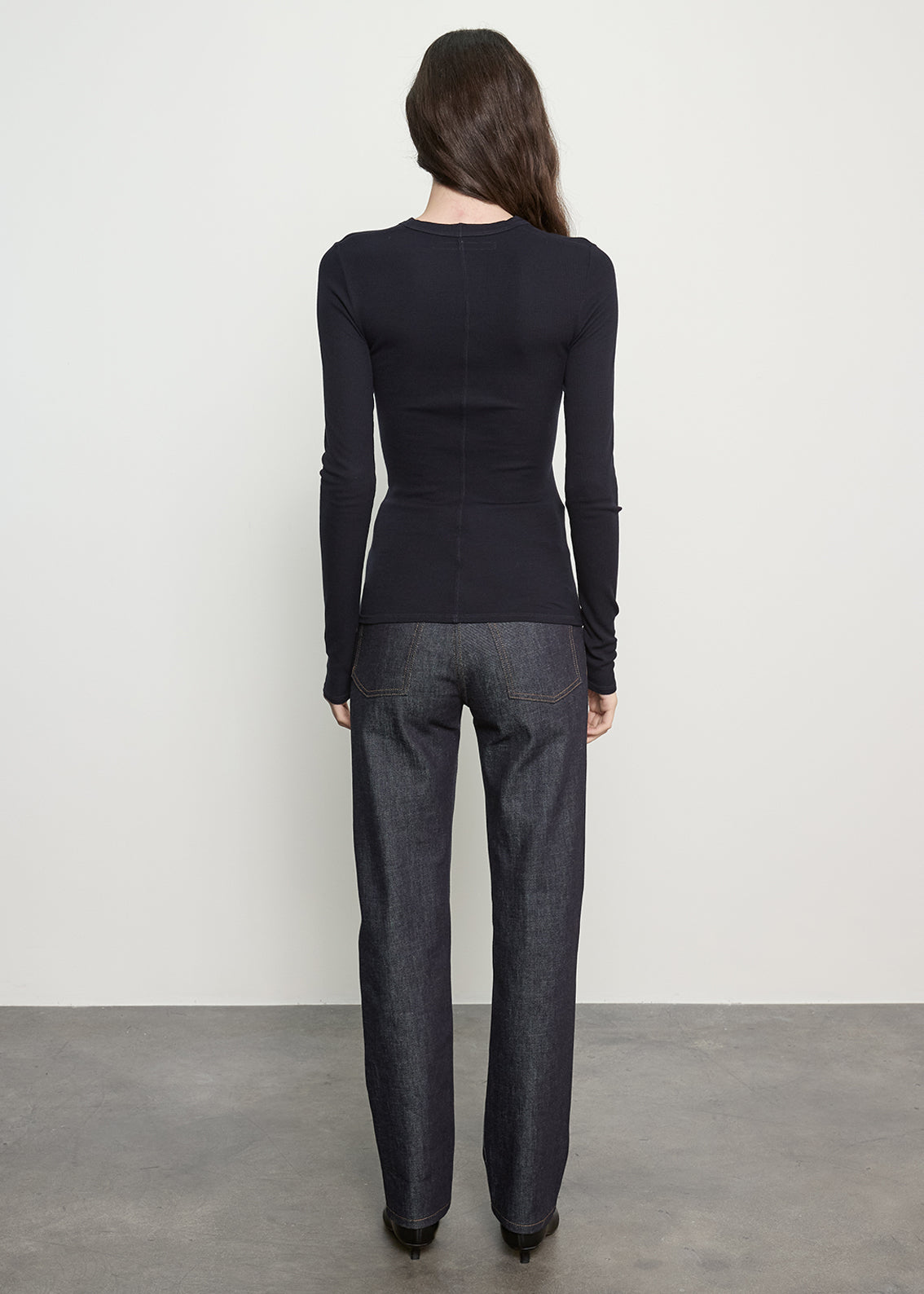 Fluid Silk Rib Essential U | Ink