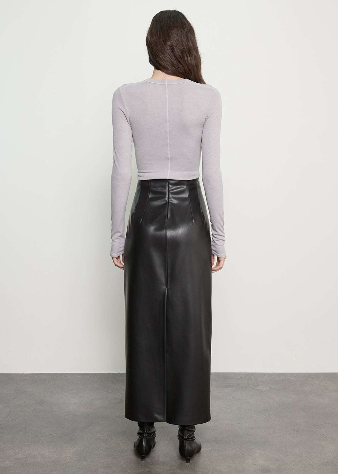 Fluid Silk Rib Essential U | Light Grey