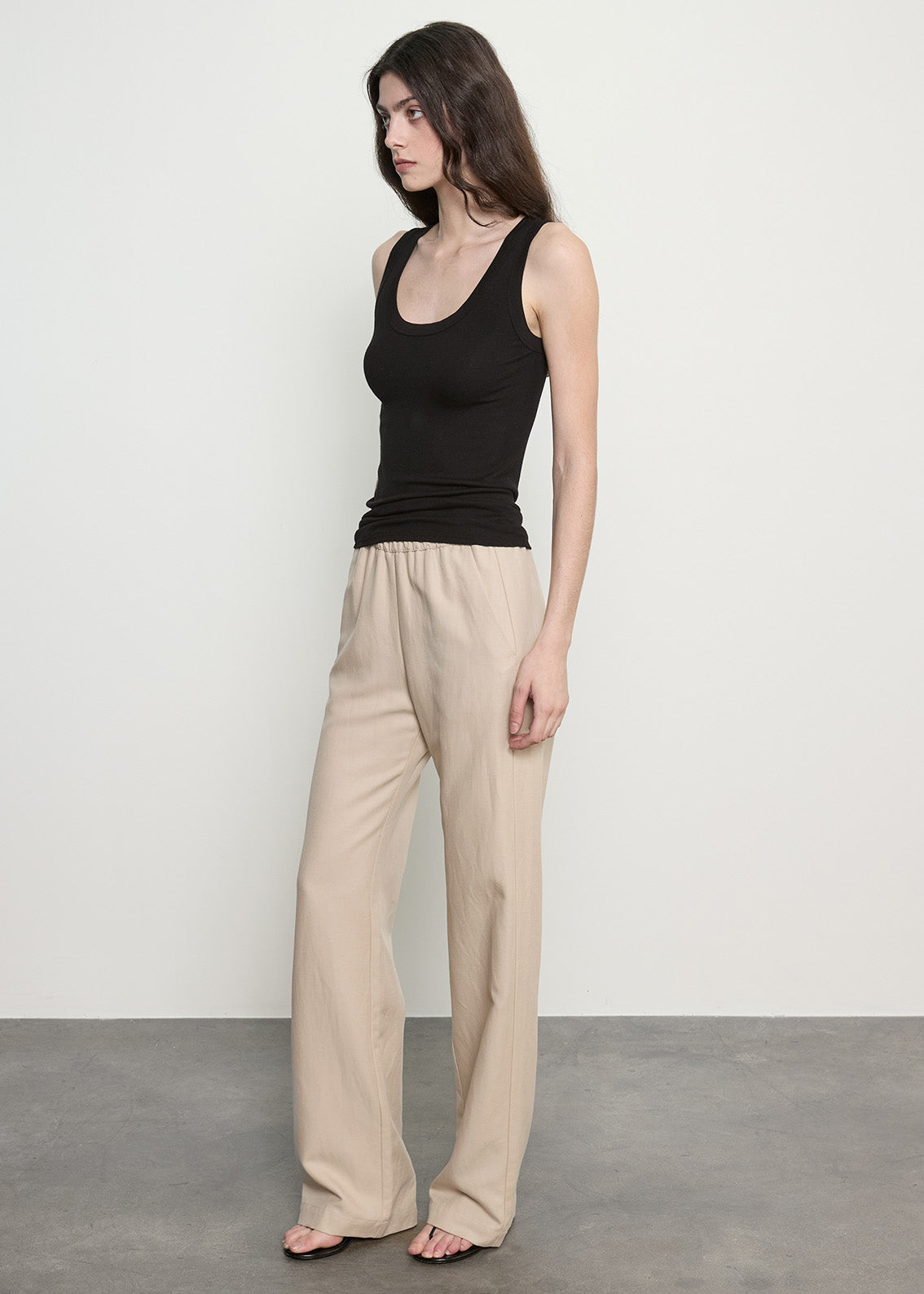 Silk Rib Bold Tank | Black – Enza Costa