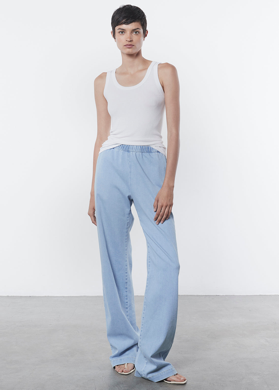 Soft best sale denim trousers