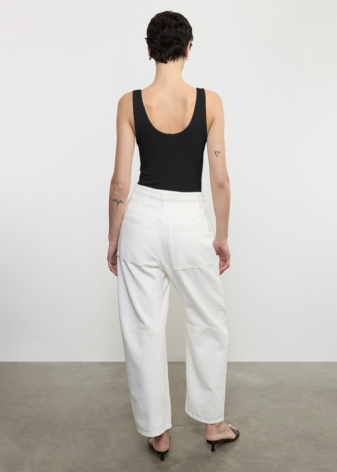 Silk Rib Tank | Black