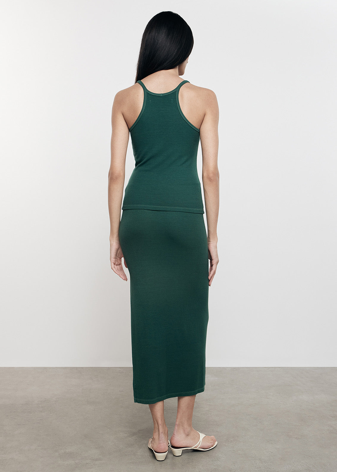 Silk Rib U Tank | Malachite