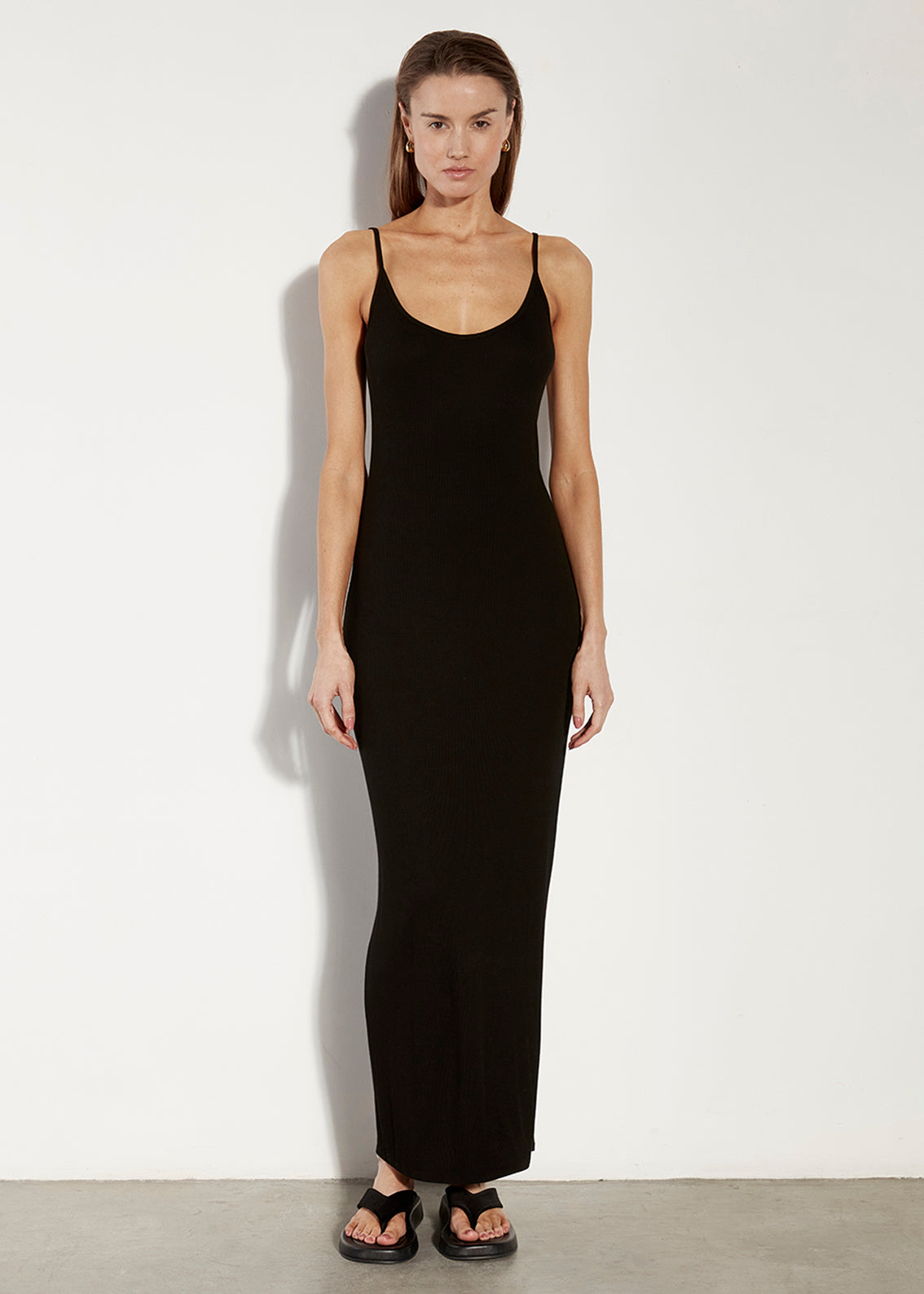 Silk Rib Essential Maxi | Black