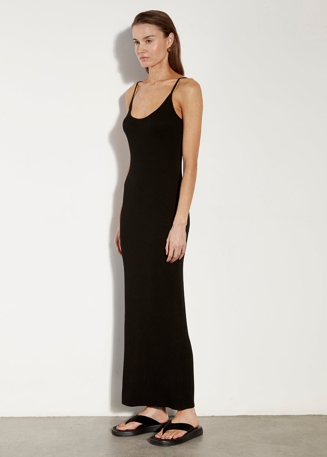 Silk Rib Essential Maxi | Black