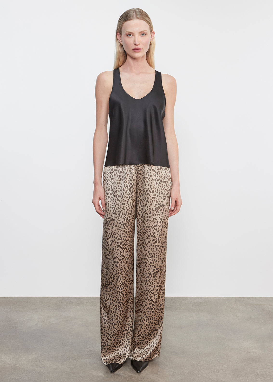 Silk Satin Pantlet | Cheetah Print