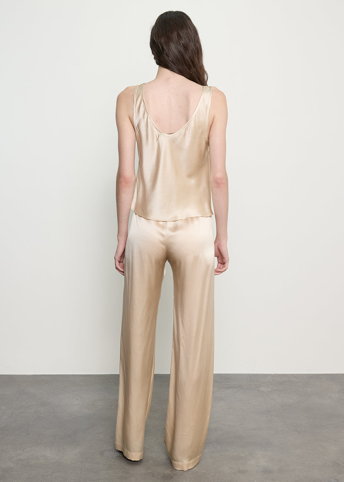 Silk Satin Everywhere Pant | Alabaster