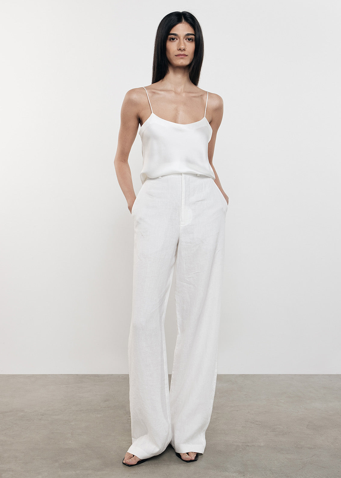 Silk Satin Camisole | Off White