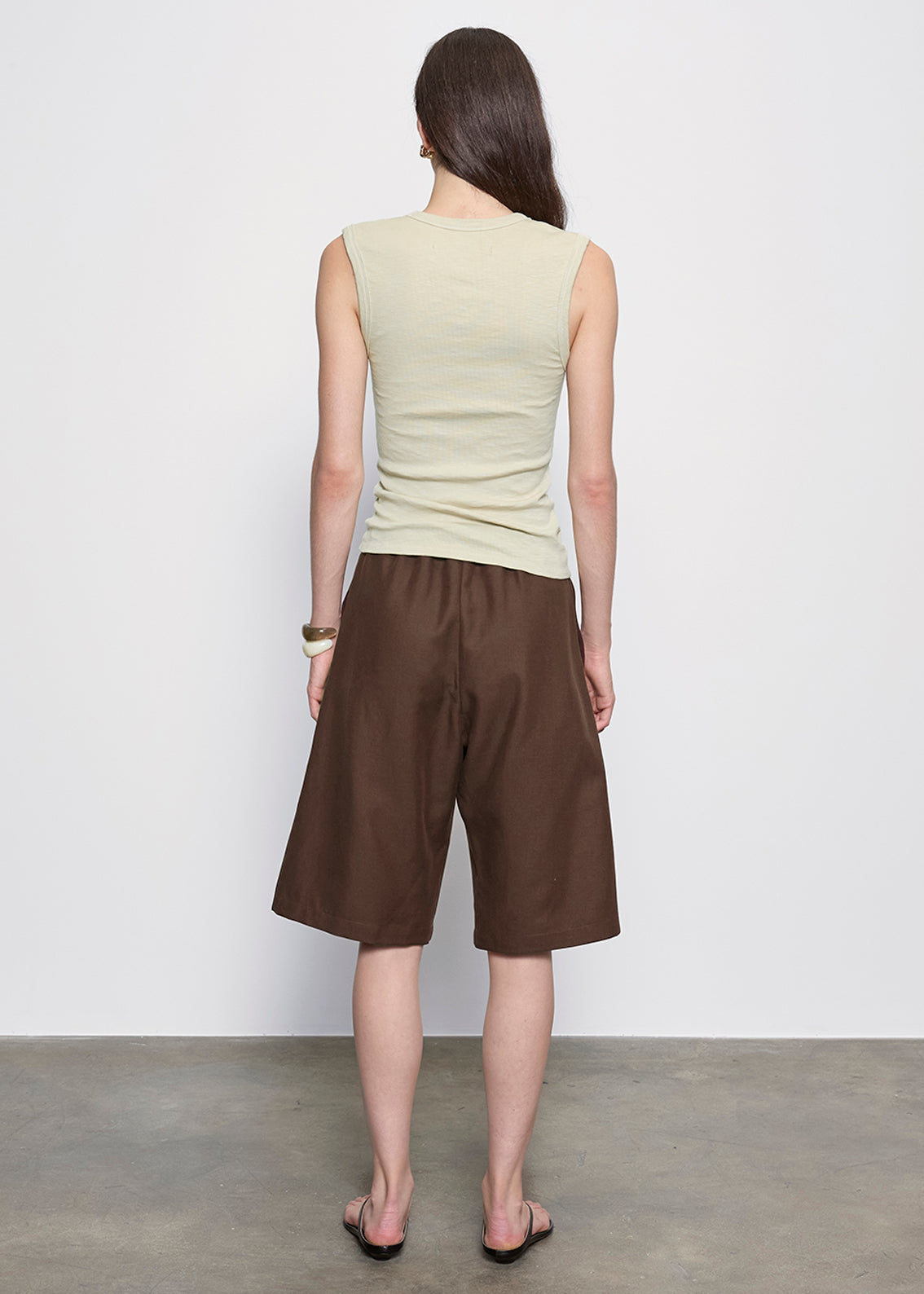 Textured Knit Sleeveless V | Beach Glass