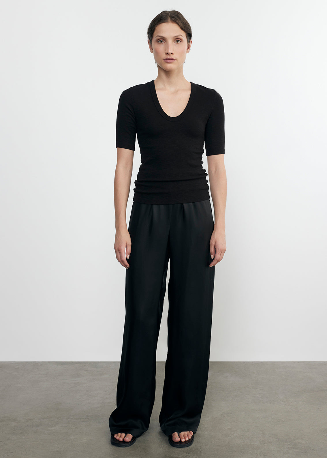 Fluid Twill Pant | Black