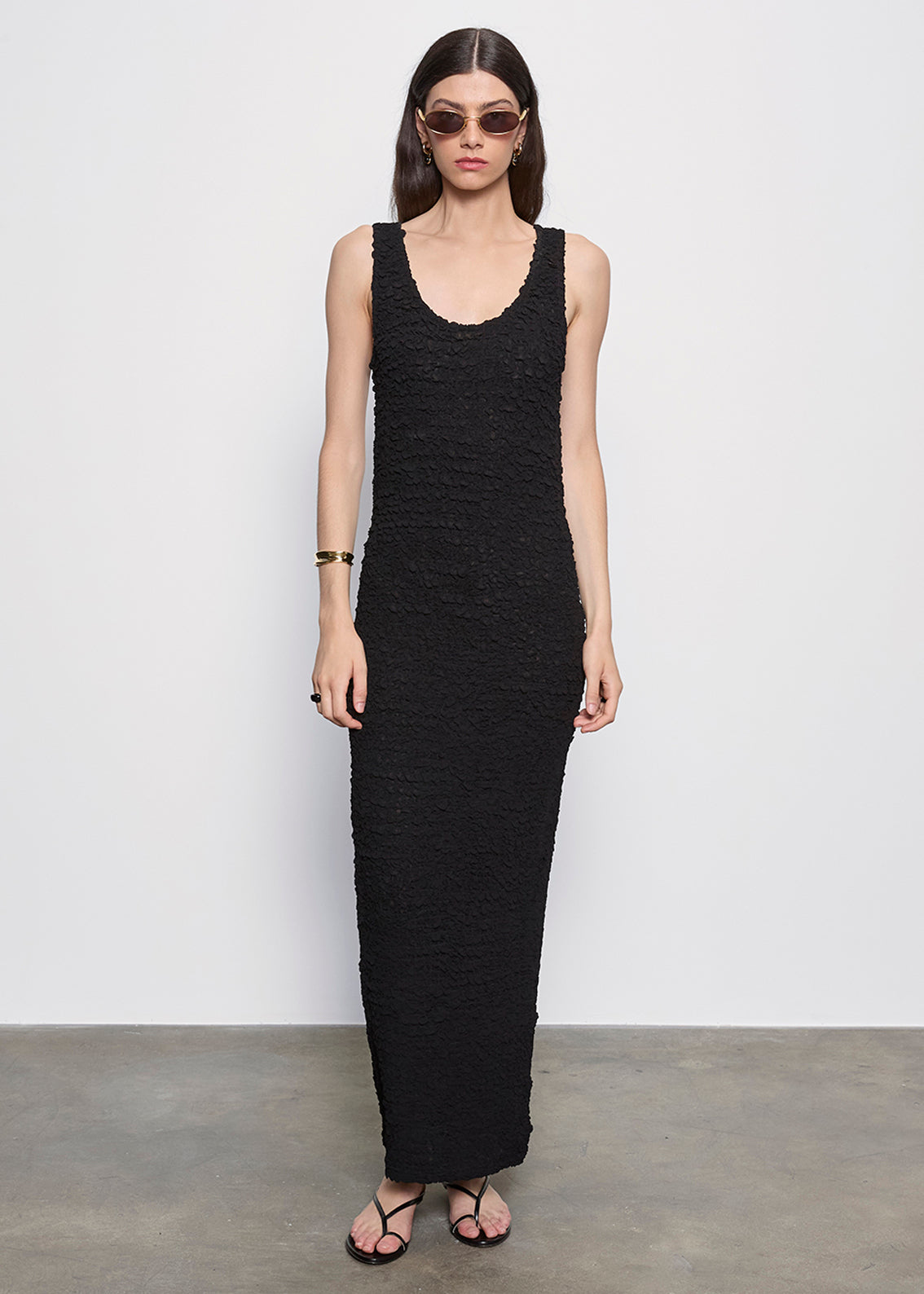 Dimension Tank Maxi Dress | Black