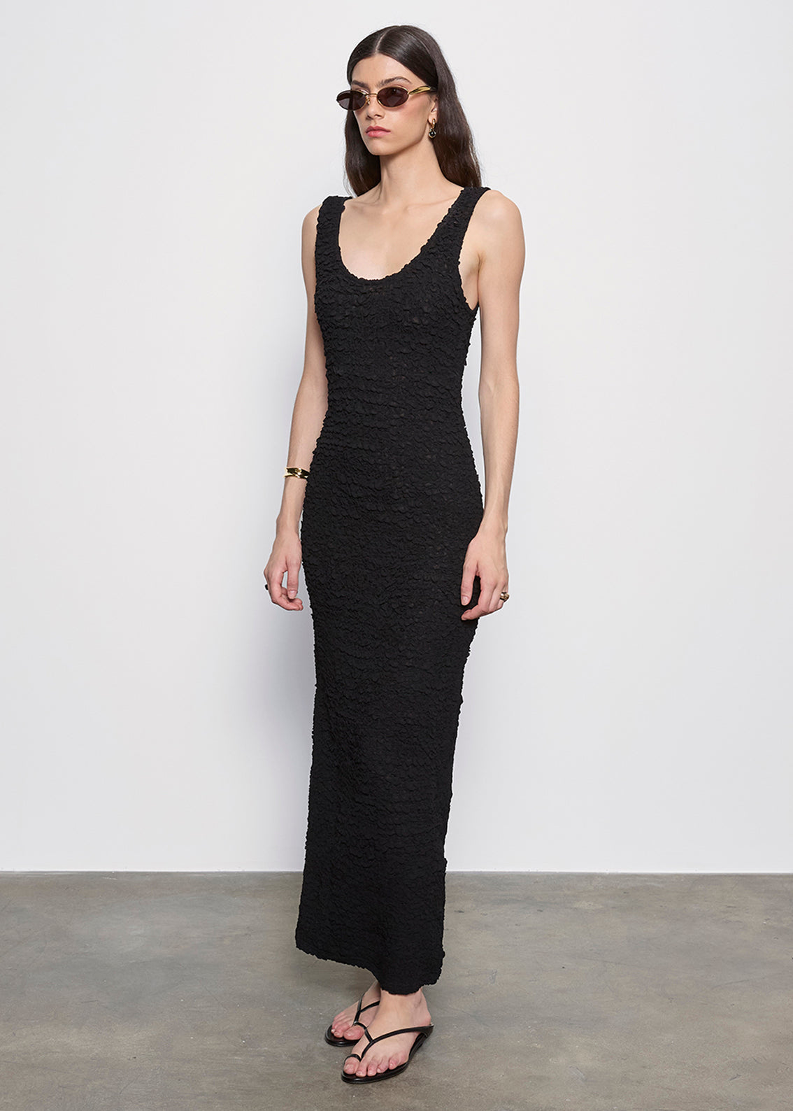 Dimension Tank Maxi Dress | Black