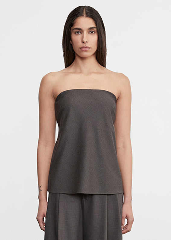 Strapless Tunic | Charcoal