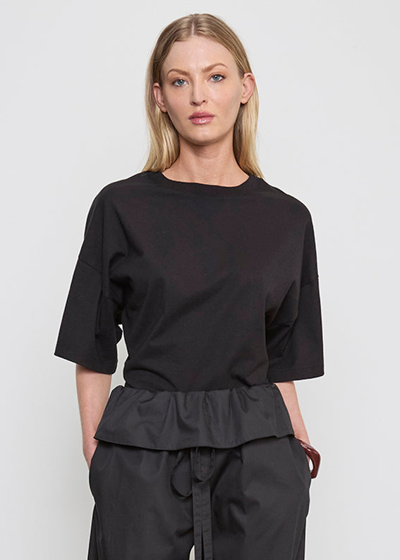 S/S Supima Curve Tee | Black