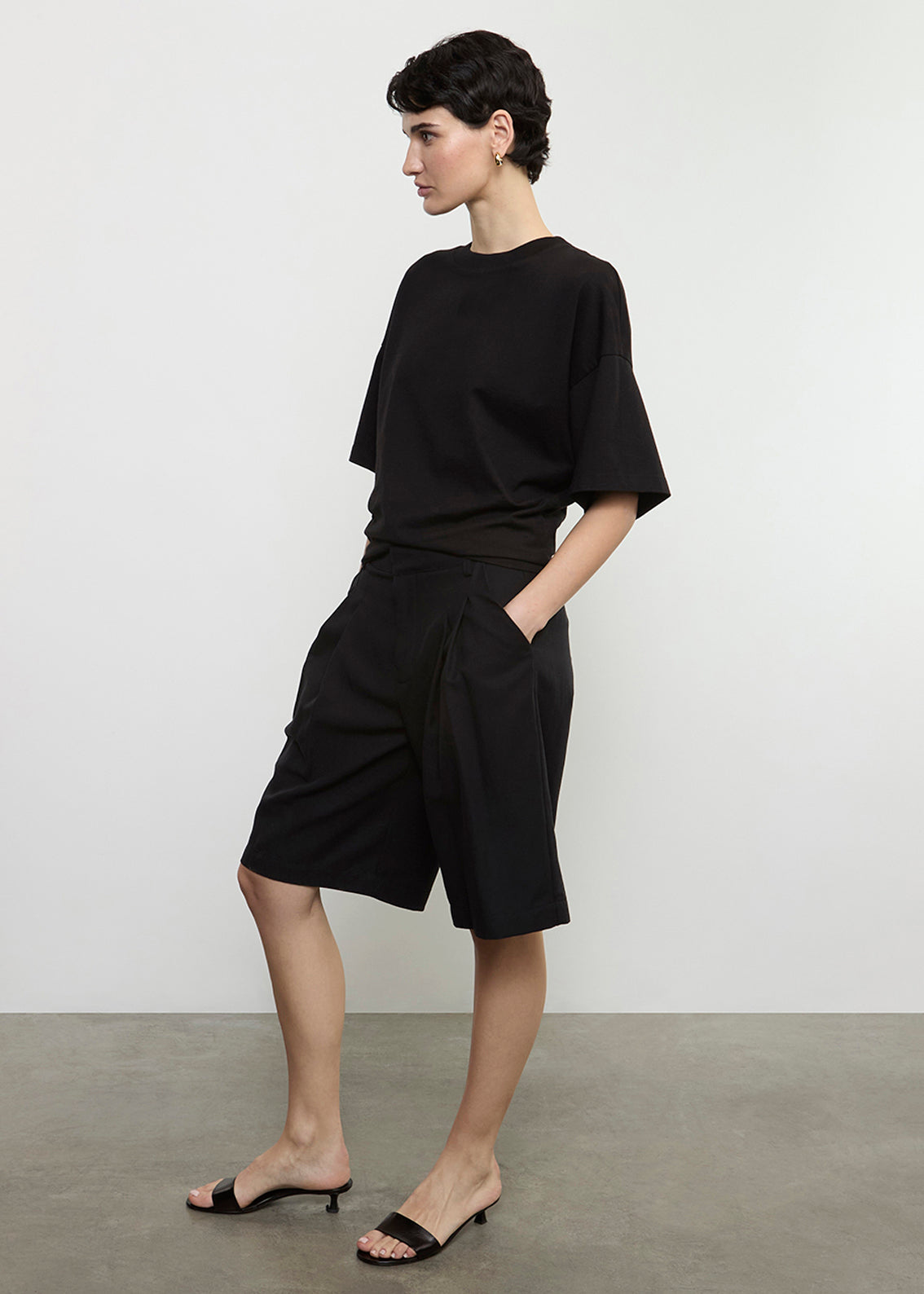 S/S Supima Curve Tee | Black