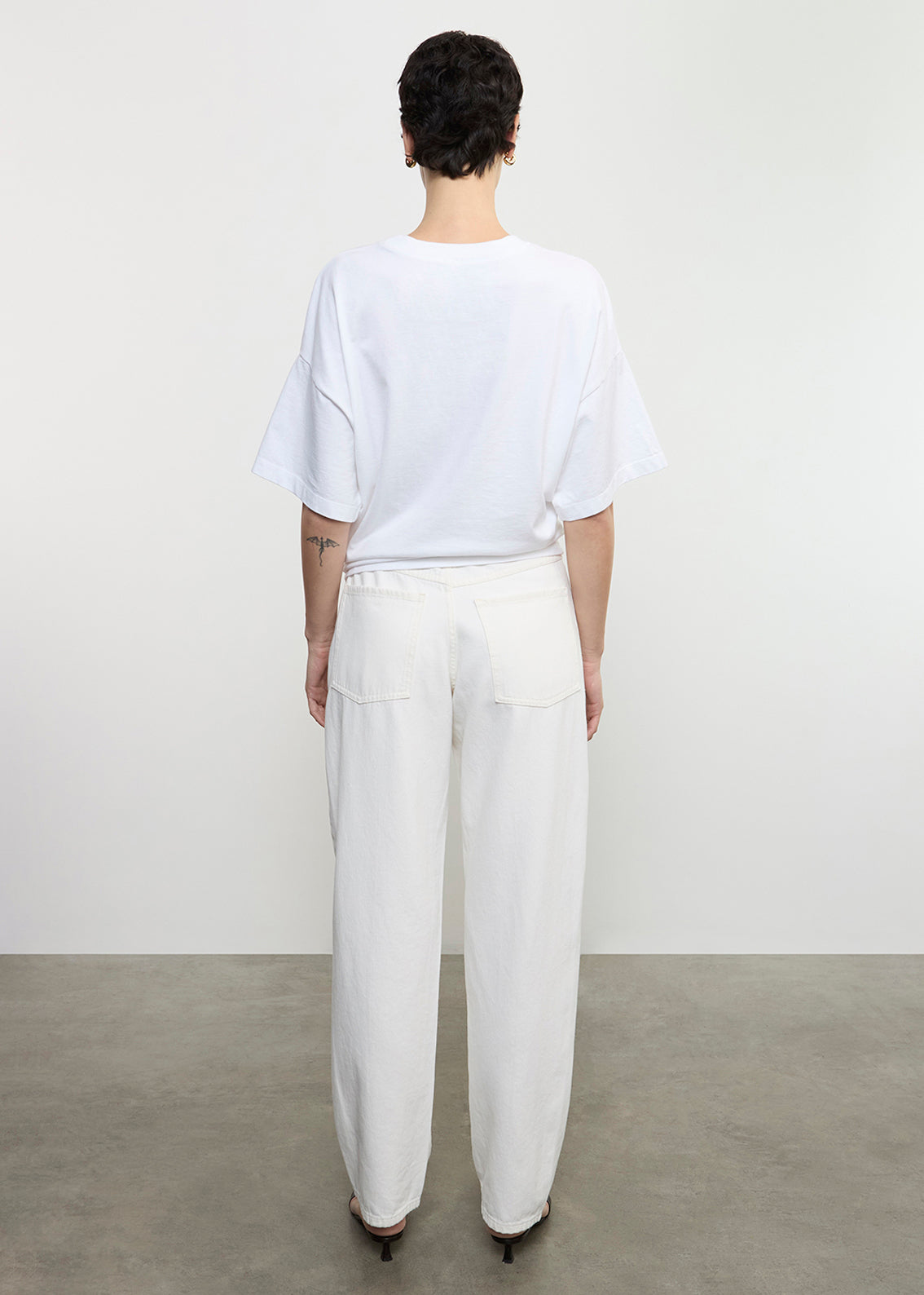S/S Supima Curve Tee | White