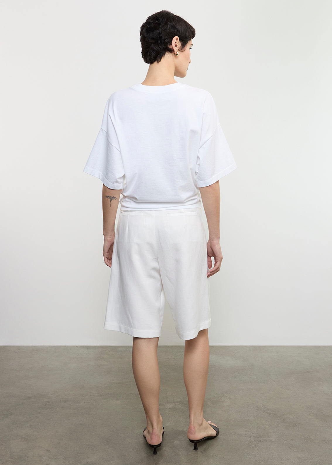 S/S Supima Curve Tee | White