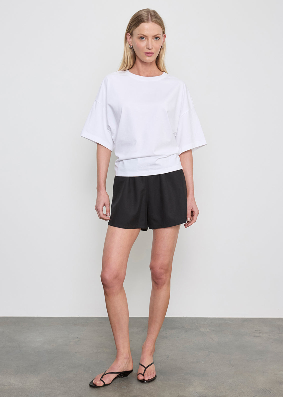 S/S Supima Curve Tee | White